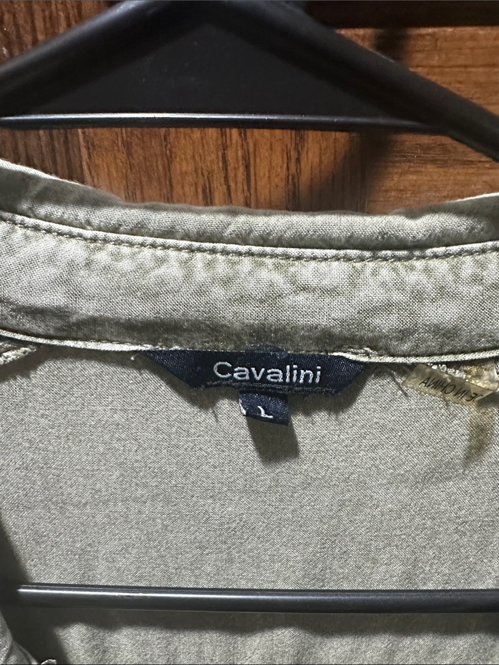 Cavalini Light Gray Button-Down Shirt